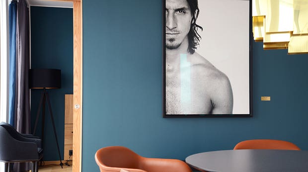 Den berømte Zlatan suite er en oplevelse ud over det sædvanlige på Malmø Live Hotel i Malmø